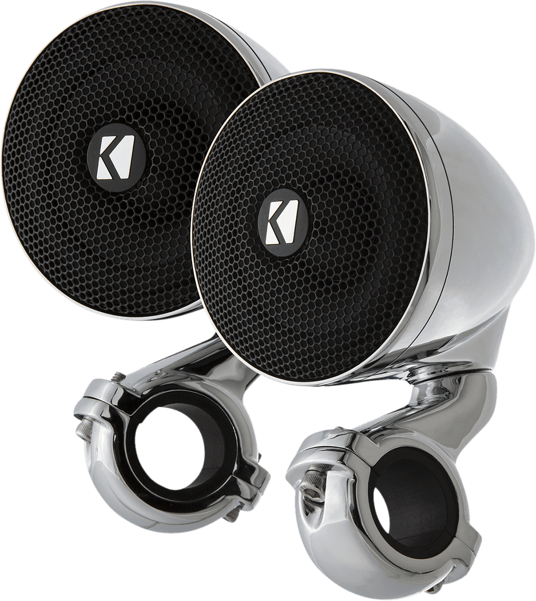 KICKER 4405-0802 Mini Speakers - 4 ohm - Chrome