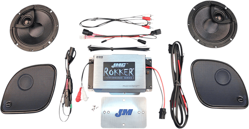 J & M 4405-0855 Speaker/Amplifier Kit - 200 W - '15-'23 FLTR