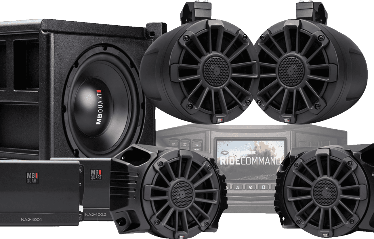 MB QUART 4405-0872 Audio Kit - '18-'24 Polaris Ranger with Ride Command