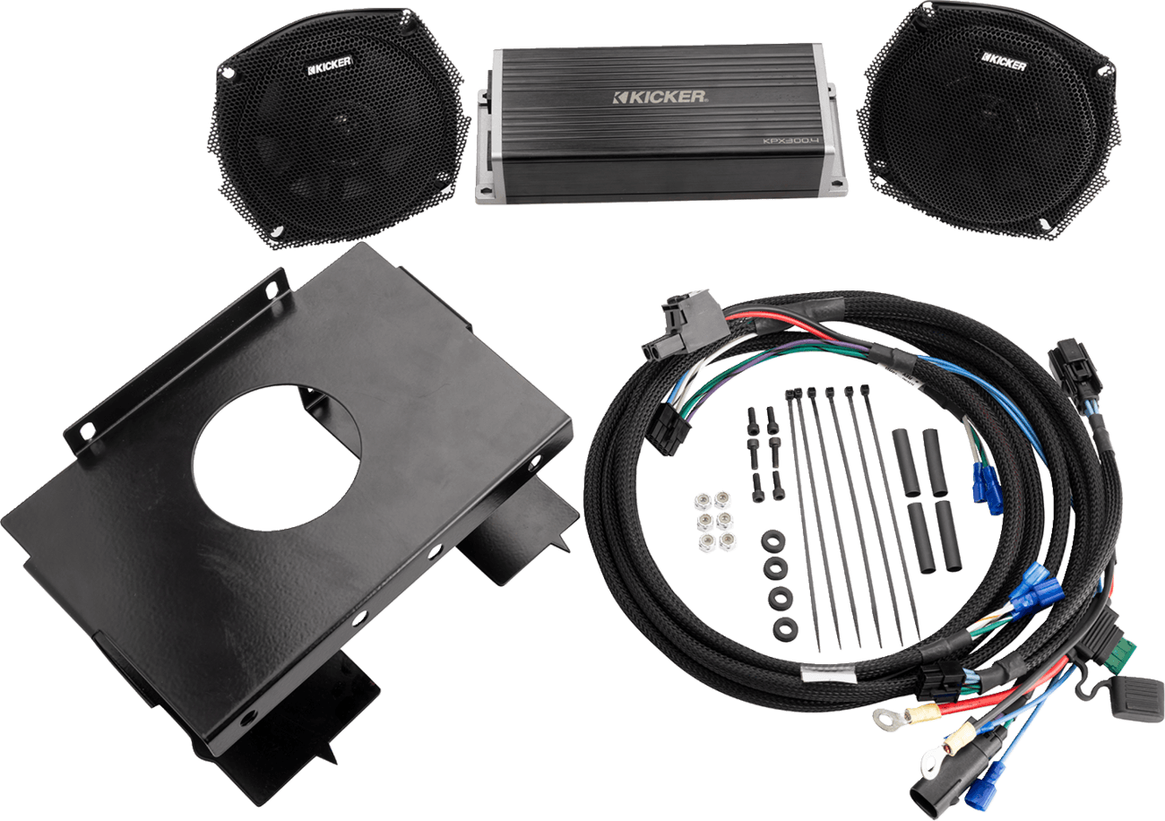KICKER 4405-0940 Speaker/Amplifier Kit - Street Glide