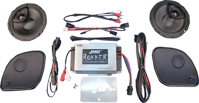 J & M 4405-0944 Speaker/Amplifier Kit - 200 W - 2-Channel - '15-'25 FLTR — image 1 of 3