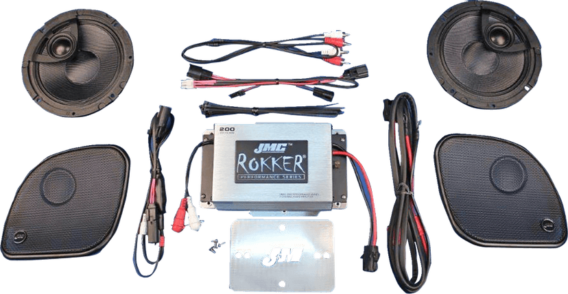 J & M 4405-0944 Speaker/Amplifier Kit - 200 W - 2-Channel - '15-'25 FLTR — image 1 of 3