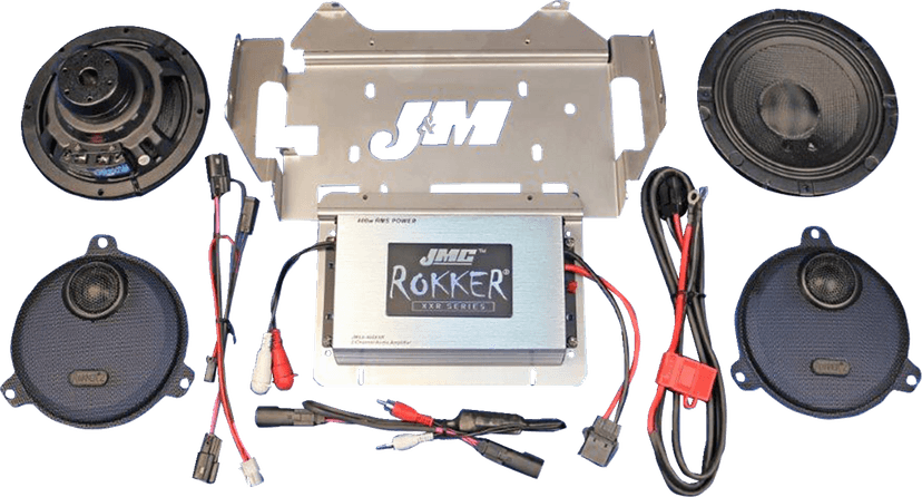 J & M 4405-0945 Speaker/Amplifier Kit - 400 W - 2-Channel - '14-'23 FLHX/FLHTK/FLHCUTG — image 1 of 4
