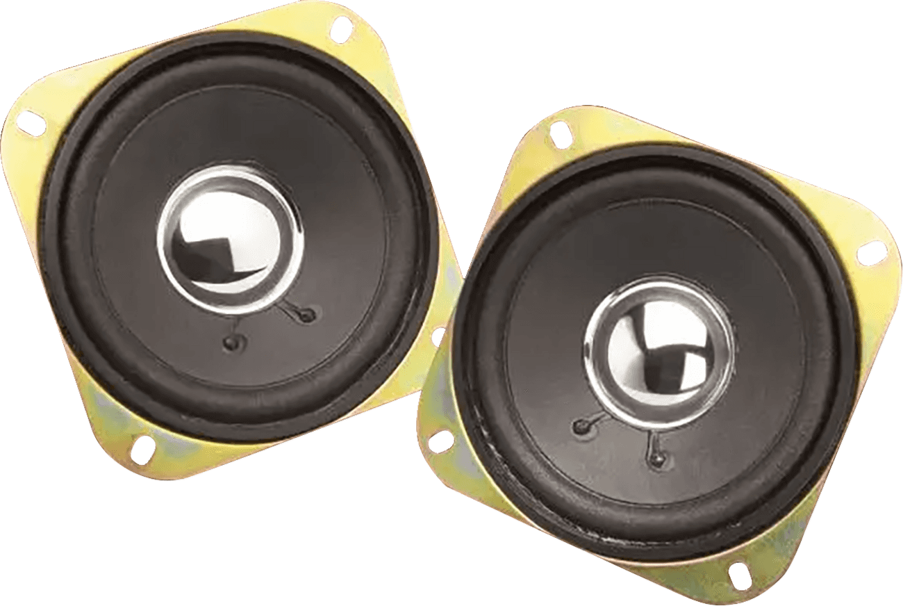 SHOW CHROME 4405-0958 4" Replacement Speakers - 15 W - Rear - '88-'00 GL1500 Gold Wing