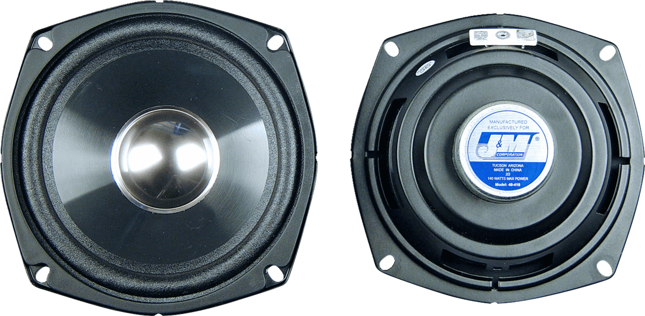 J & M 4405-0962 Speaker Kit - 2 Ohm - OEM Style - '98-'13 FLHT/FLHX/FLTR
