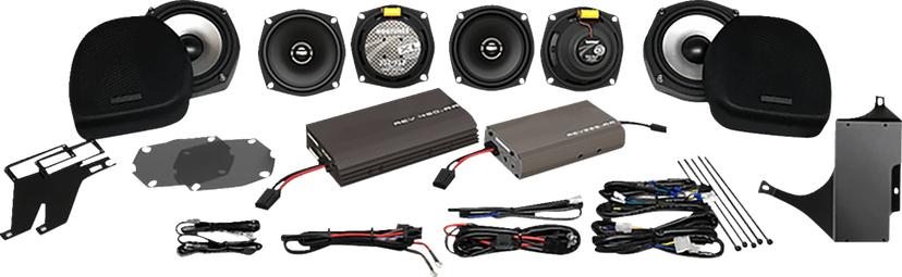 HOGTUNES 4405-0977 425 W Dual Amp/ 6 XL Speaker Kit - '98-'13 FLHT/FLHX — image 1 of 4