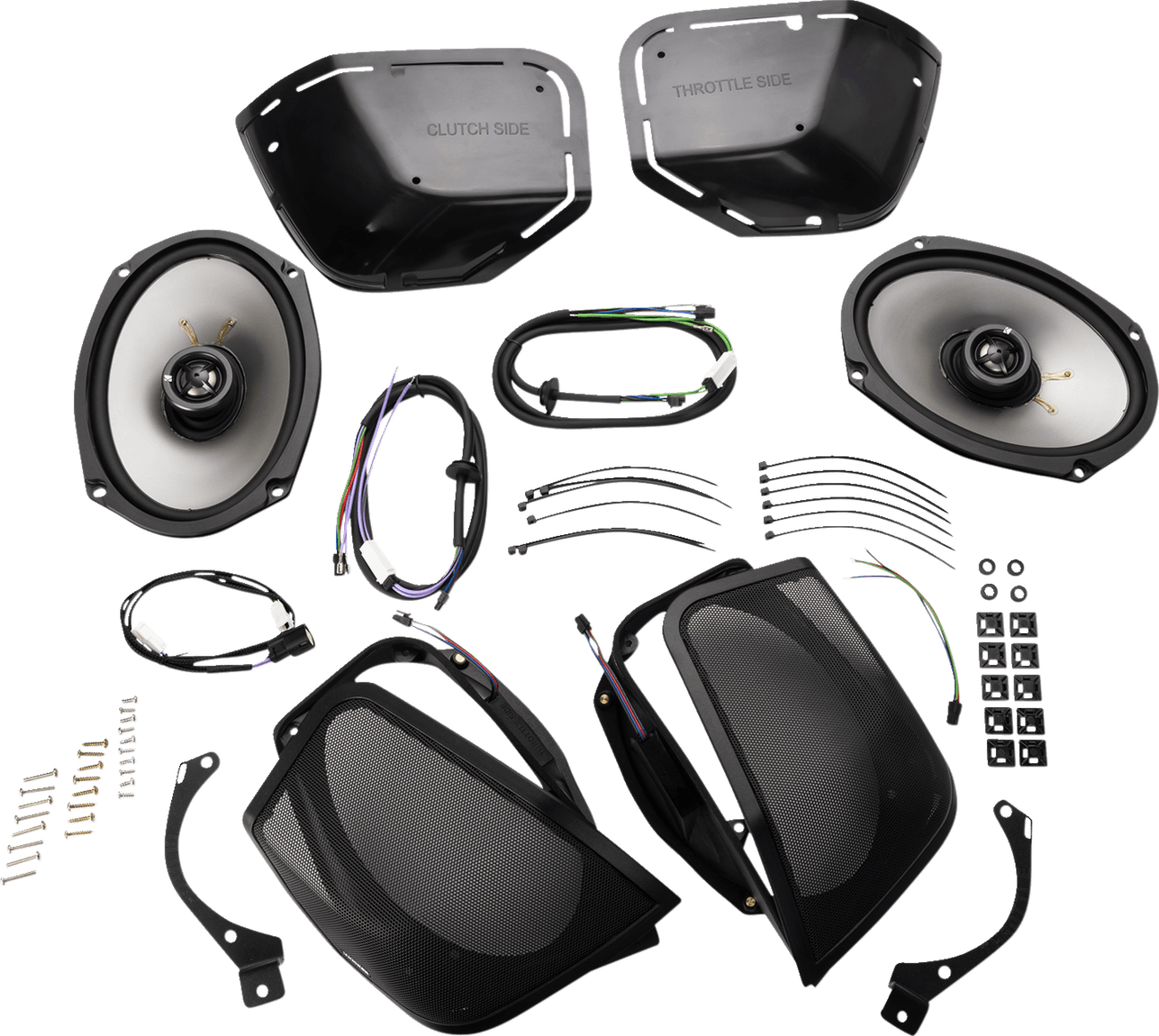 KICKER 4405-1047 Cut-In Lid Kit with 6" x 9" Speakers - '14-'23 FLH/FLTR