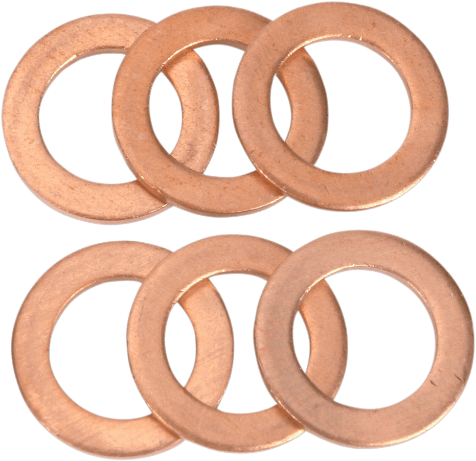 GOODRIDGE 44518-6 Crush Washer - 7/16" - 6 Pack