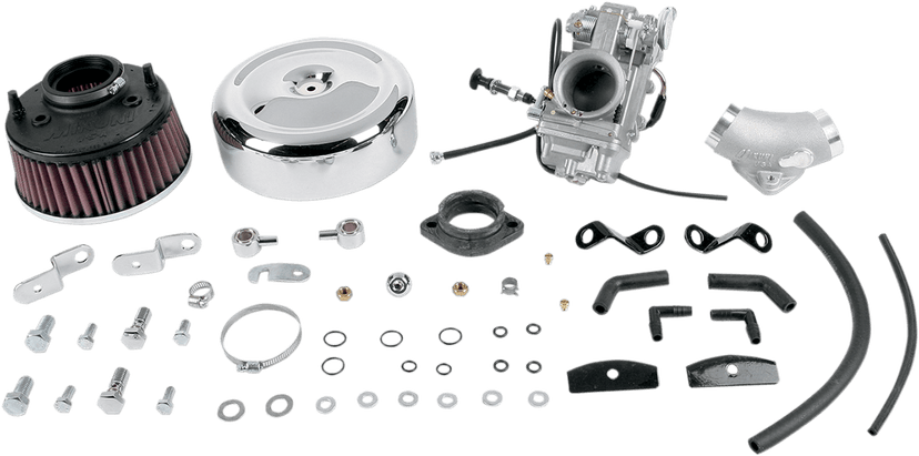 MIKUNI 45-2X Smoothbore Carburetor Total Kit - HSR45 - Evolution Big Twin