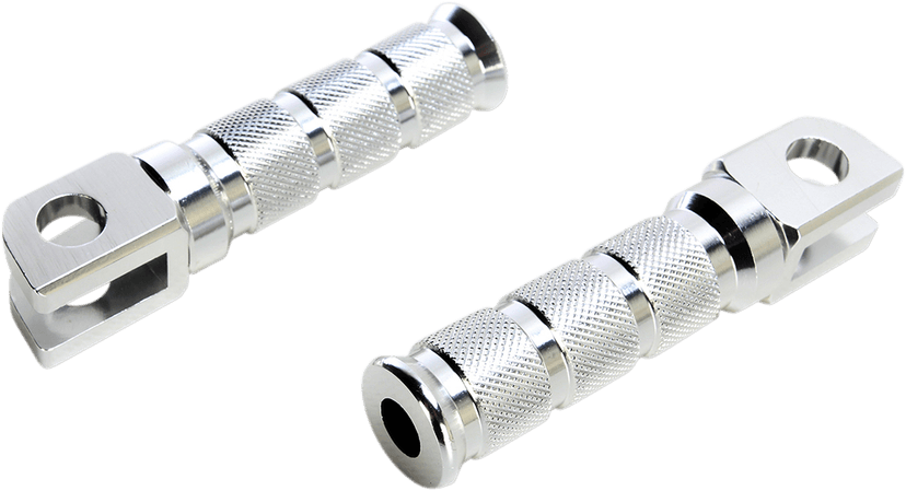 EMGO 50-11231 Front Foot Pegs - Silver - Suzuki