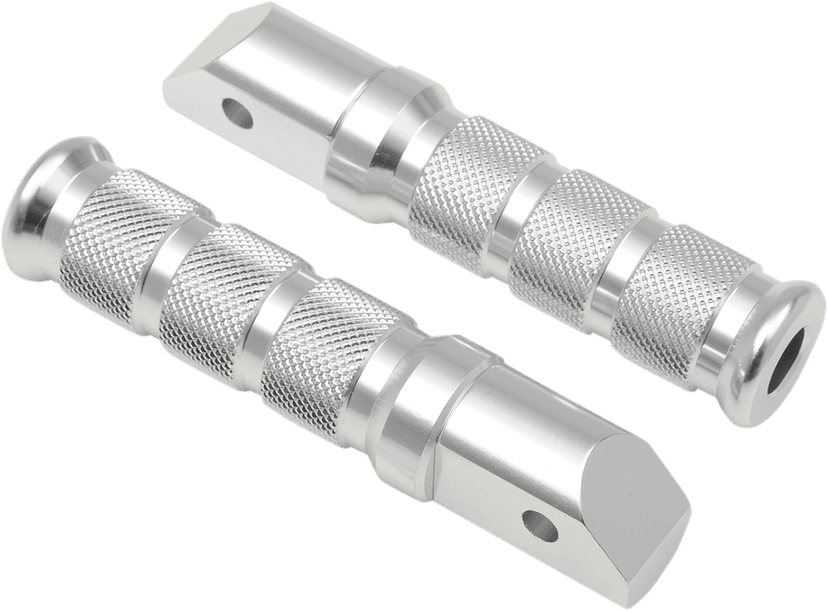 EMGO 50-11261 Rear Foot Pegs - Silver - Honda