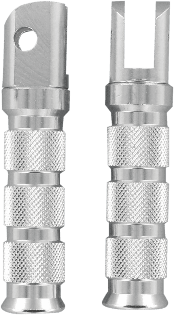 EMGO 50-11311 Rear Foot Pegs - Silver - Suzuki