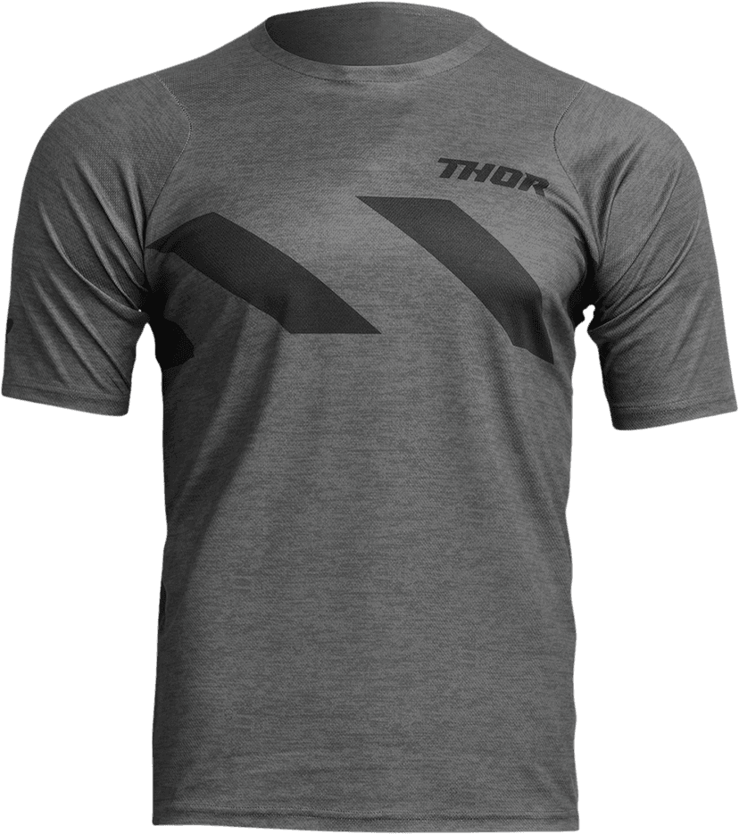 THOR 5020-0008 Assist Hazard Short-Sleeve Jersey - Charcoal/Heather - Small — image 1 of 4