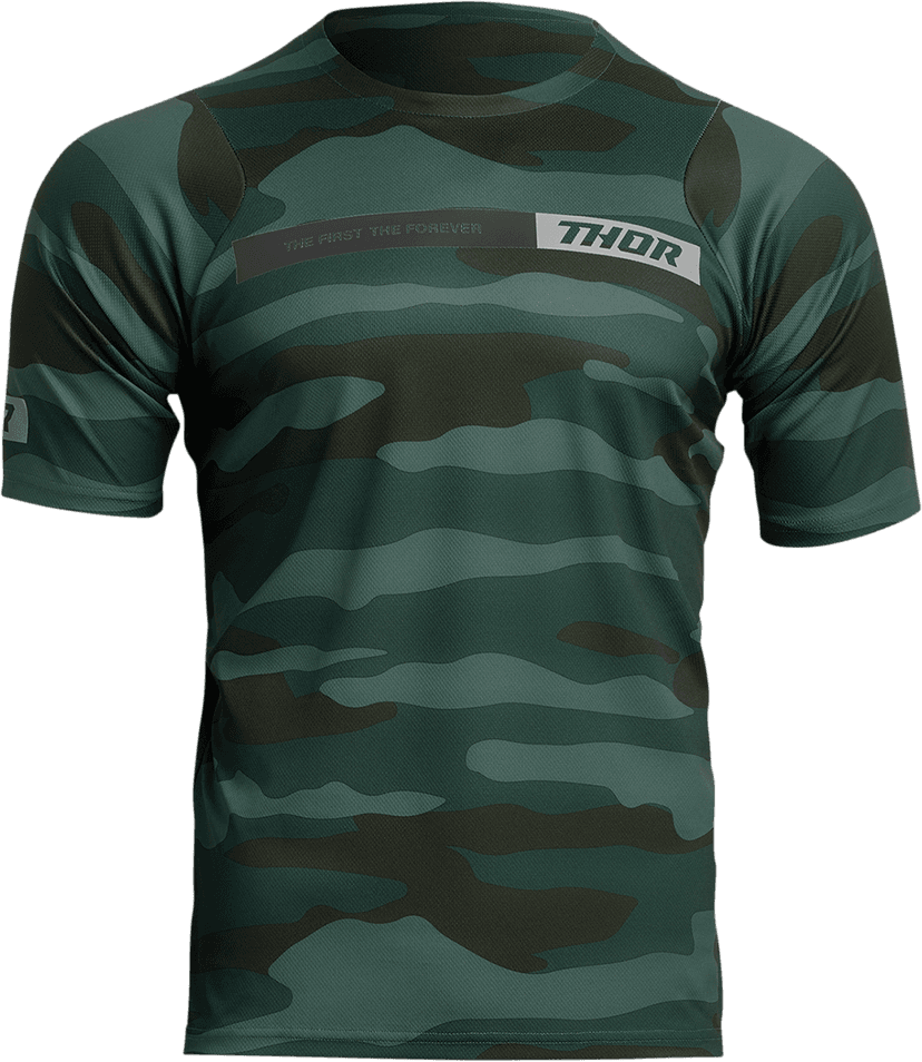 THOR 5020-0020 Assist Short-Sleeve Jersey - Camo Green - Small — image 1 of 2