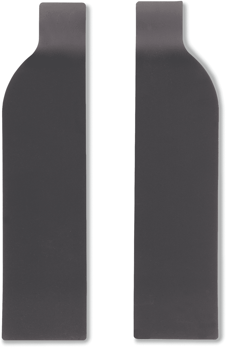 KLOCK WERKS 0504-0090 Lower Filler - Smooth - Black - HD Touring