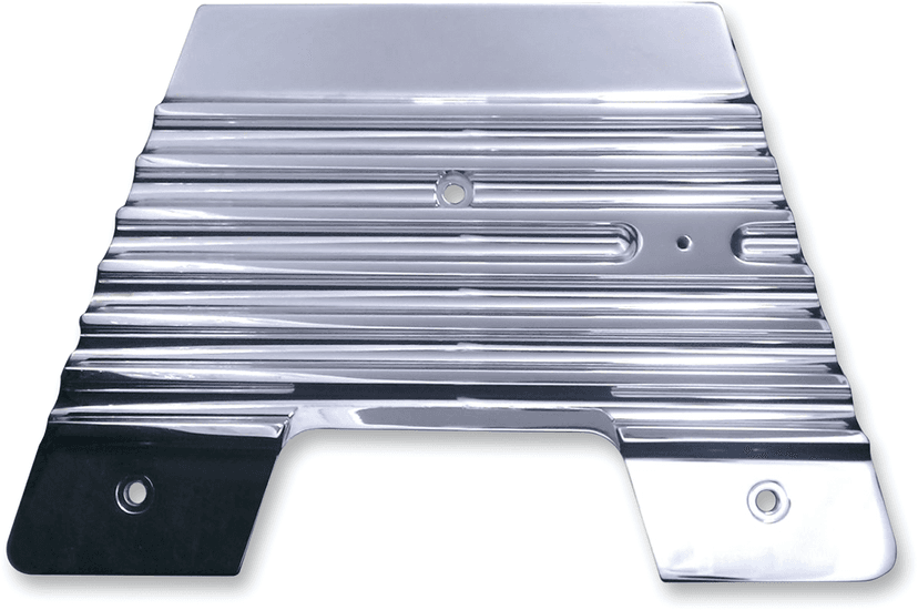 COVINGTONS 0504-0222 Firewall Plate - Finned - Chrome — image 1 of 2