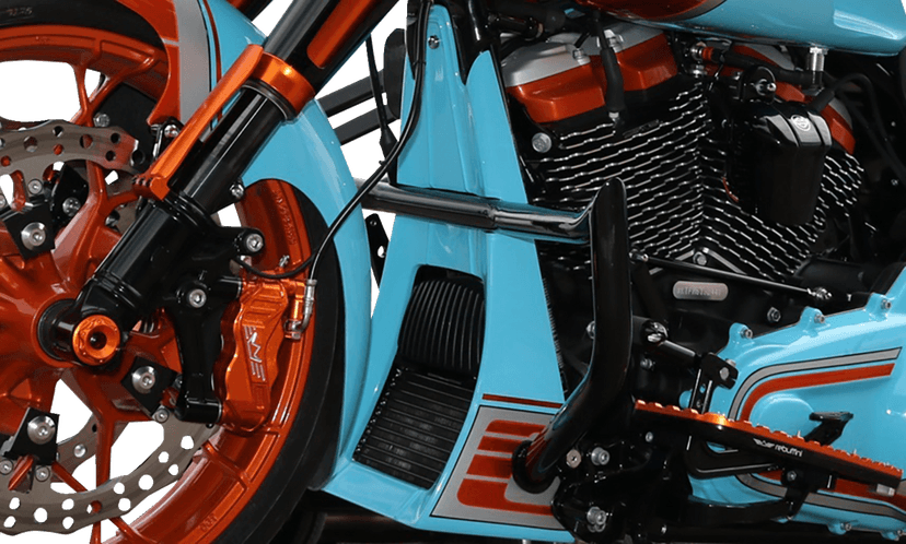 PAUL YAFFE BAGGER NATION 0504-0431 Chin Spoiler Swoop - 2 Pc - Harley-Davidson® - Touring '09-'16 — image 2 of 2