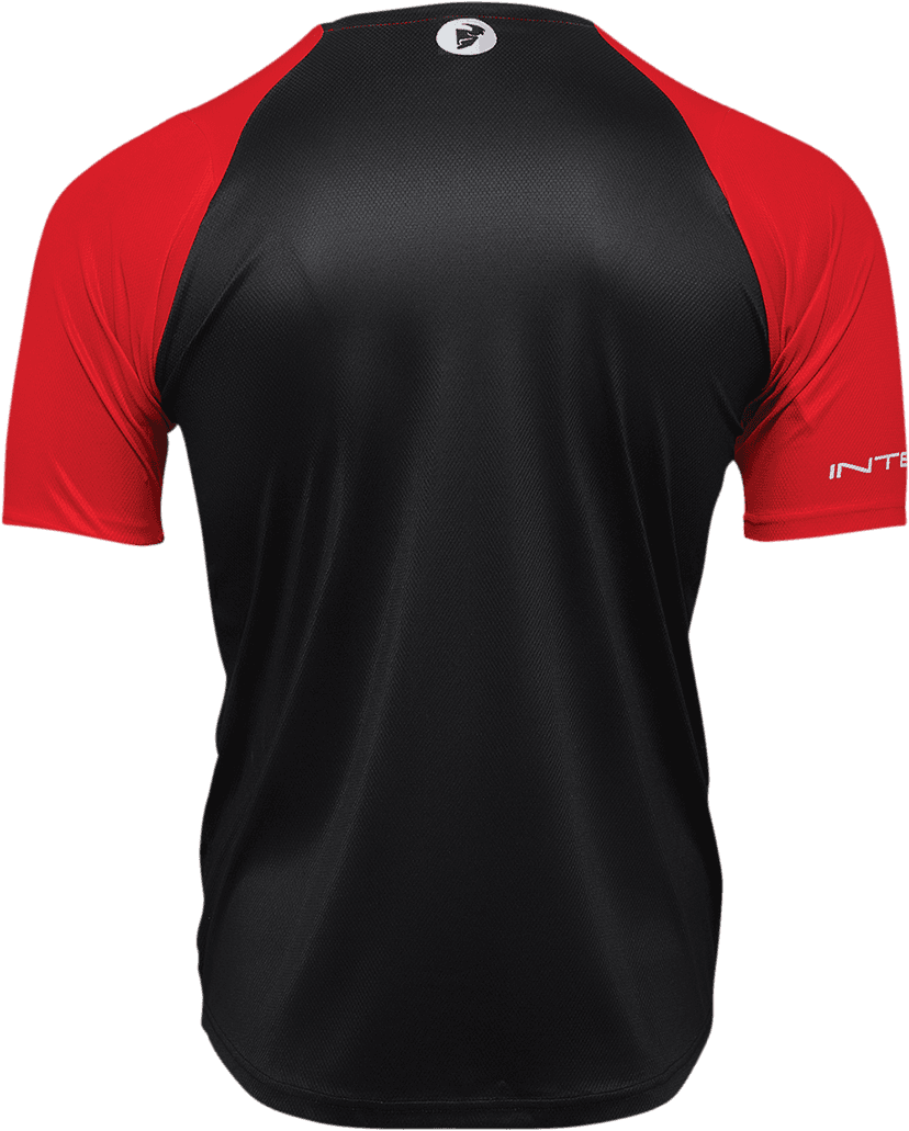 THOR 5120-0140 Intense Assist Chex Short-Sleeve Jersey - Red/Black - Medium — image 2 of 5