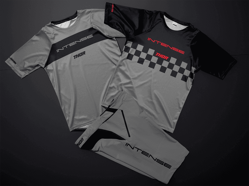 THOR 5120-0144 Intense Assist Chex Short-Sleeve Jersey - Black/Gray - XS — image 3 of 3