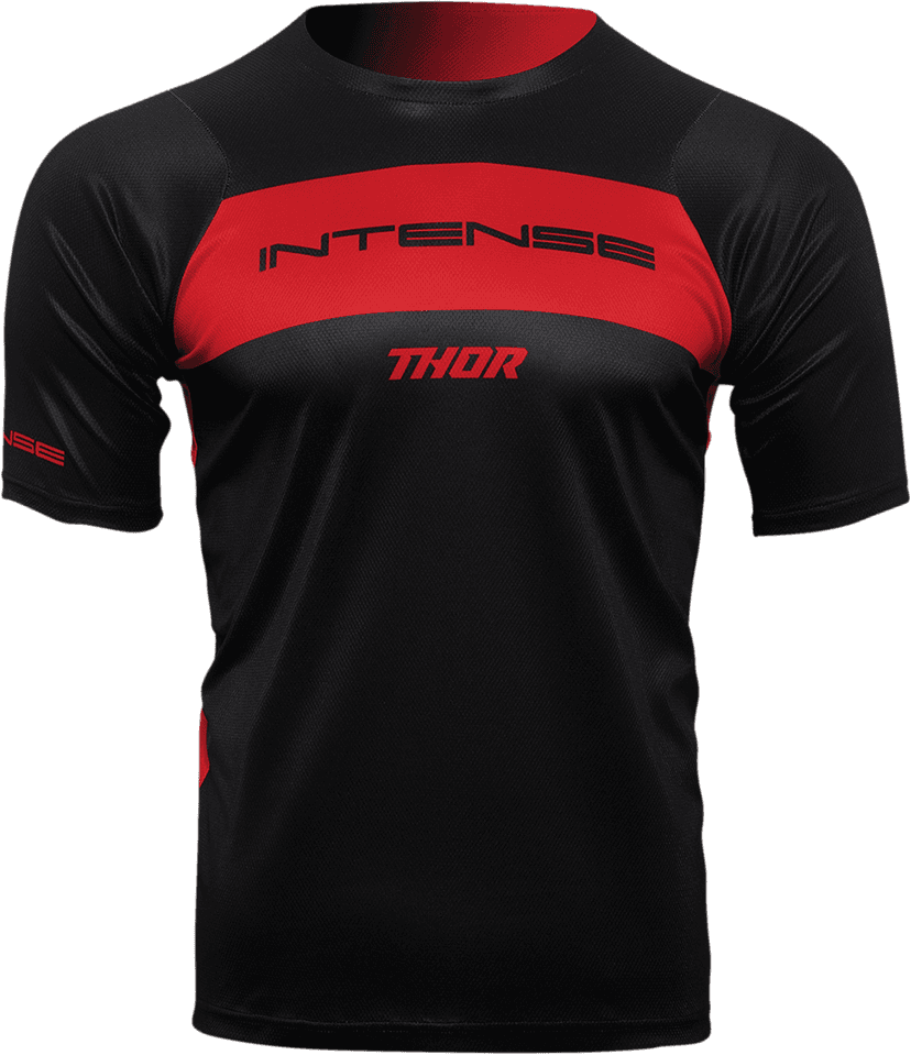 THOR 5120-0153 Intense Assist Dart Short-Sleeve Jersey - Black/Red - Large — image 1 of 2
