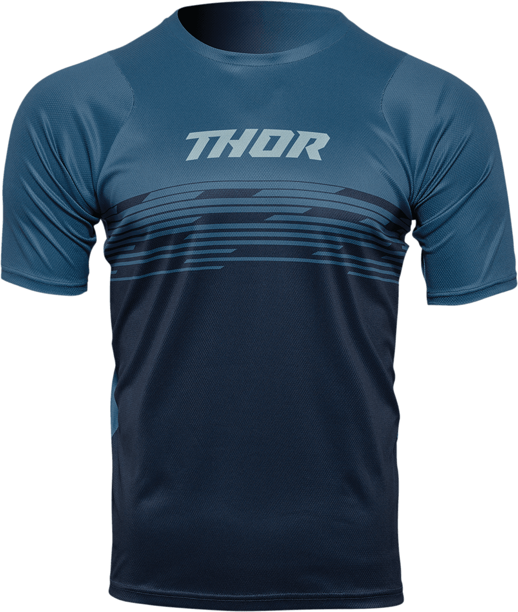 THOR 5120-0162 Assist Shiver Short-Sleeve Jersey - Teal/Midnight - XS