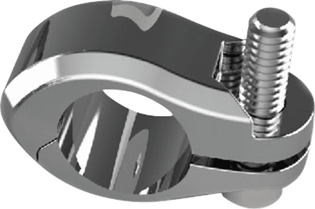 CIRO 0521-1774 Flagpole Mount - for 3/4" Tube - Chrome — image 1 of 2