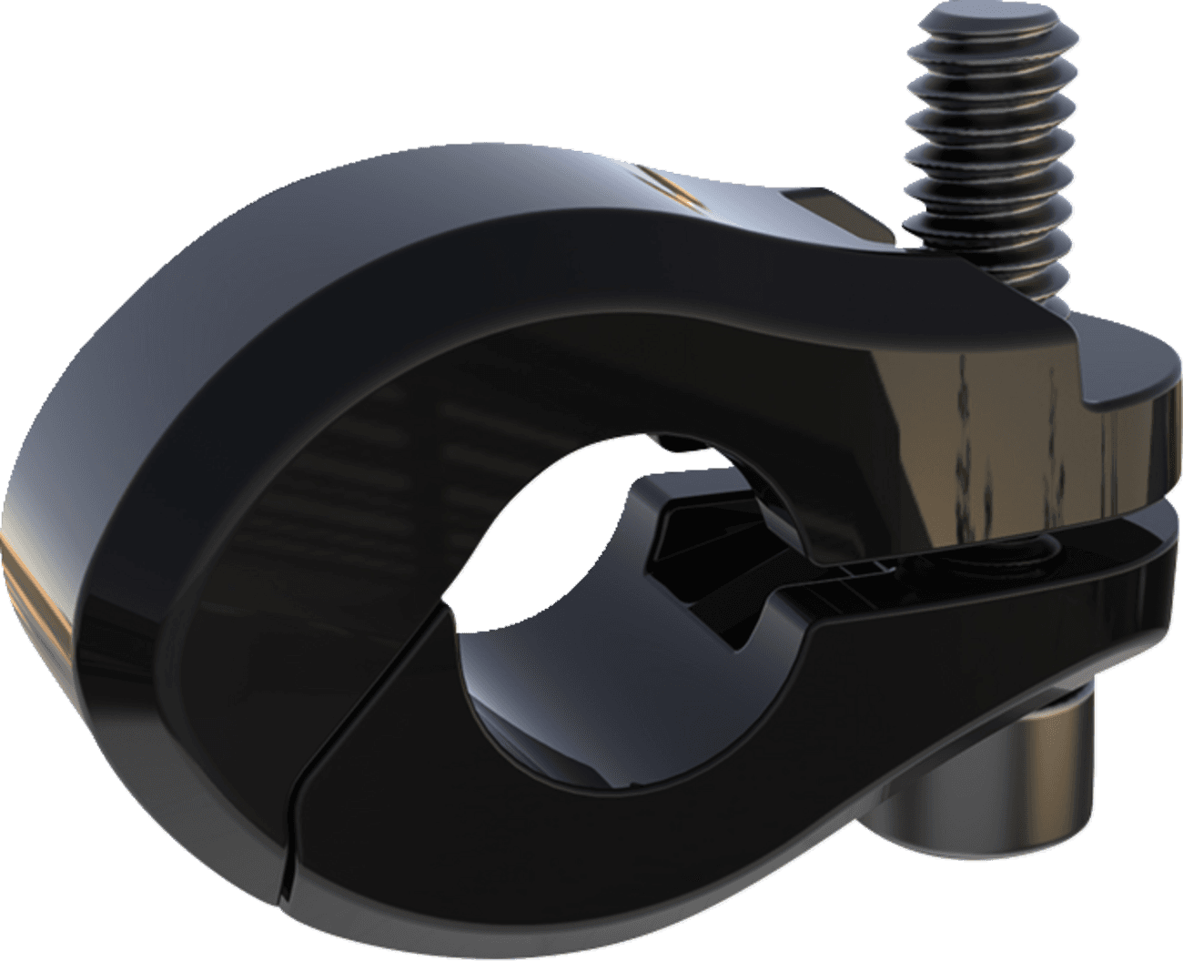 CIRO 0521-2074 Flagpole Mount - for 1/2" Tube - Black