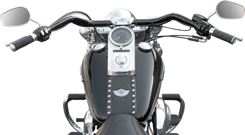 LA CHOPPERS 0601-1255 1-1/4" Big Johnson FL Handlebar - Dimpled - Black — image 2 of 2