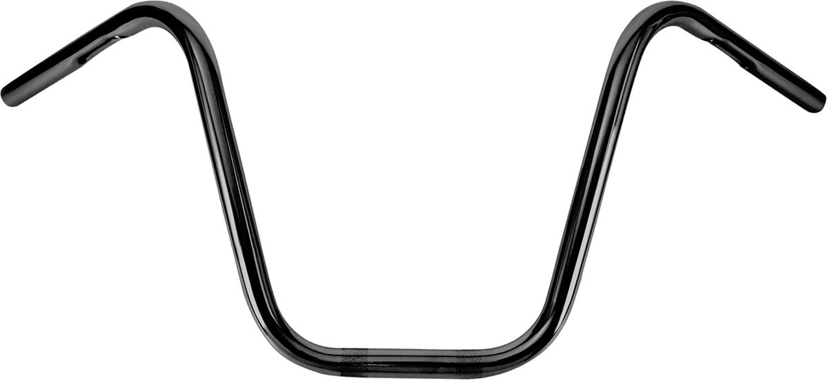 BURLY BRAND 0601-1375 1" Narrow Bottom Ape Hanger Handlebar - 12" - Black
