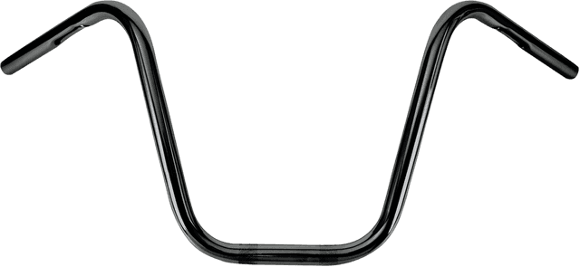 BURLY BRAND 0601-1375 1" Narrow Bottom Ape Hanger Handlebar - 12" - Black