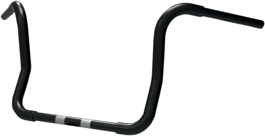 KHROME WERKS 0601-1705 1-1/4" Fat Ape Hanger Handlebar - 12" - TBW - Black