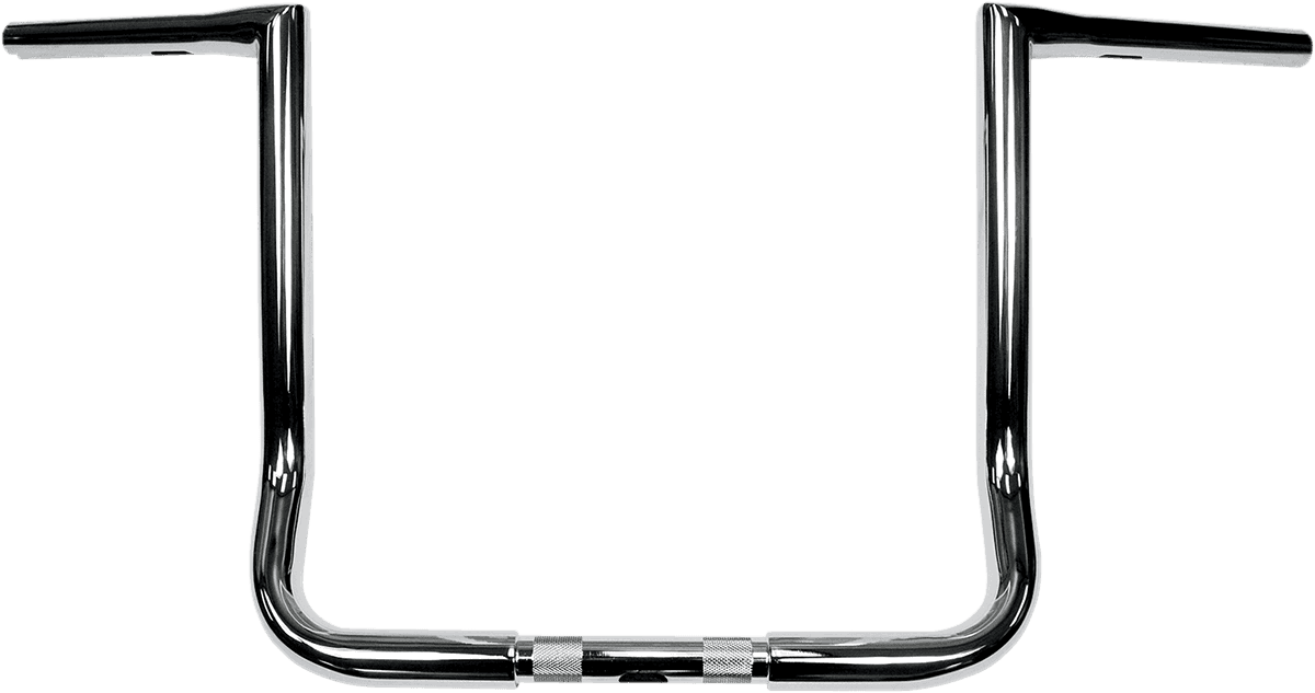 LA CHOPPERS 0601-2701 1-1/4" Twin Peaks Touring Handlebar - 14" - Chrome