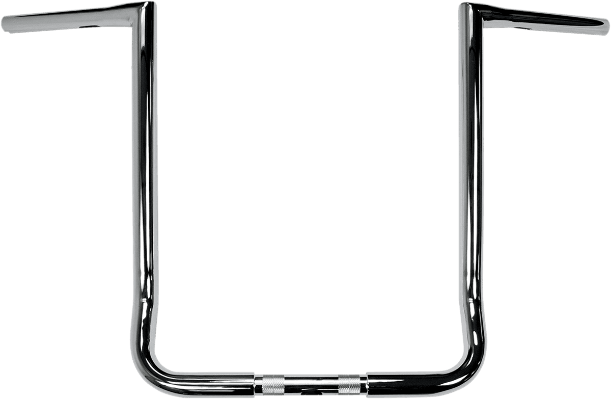 LA CHOPPERS 0601-2705 1-1/4" Twin Peaks Touring Handlebar - 18" - Chrome