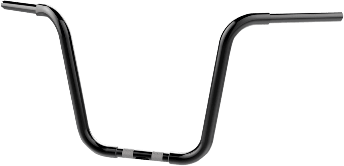 KHROME WERKS 0601-2834 1-1/4" Bobber Ape Hanger Handlebar - 14" - Black