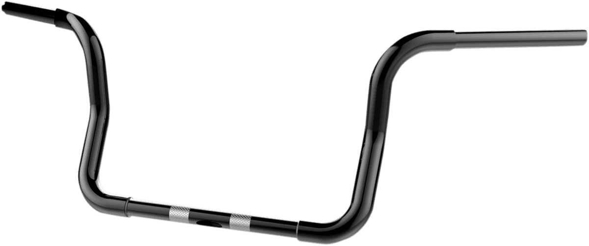 KHROME WERKS 0601-2846 1-1/4" Bobber Ape Hanger Handlebar - TBW - 10" - Black