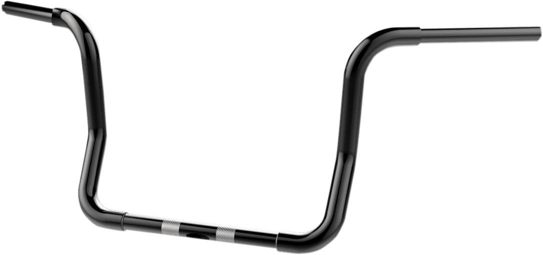 KHROME WERKS 0601-2848 1-1/4" Bobber Ape Hanger Handlebar - TBW - 12" - Black