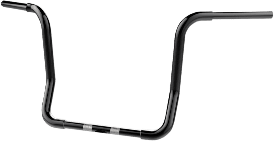 KHROME WERKS 0601-2850 1-1/4" Bobber Ape Hanger Handlebar - TBW - 14" - Black