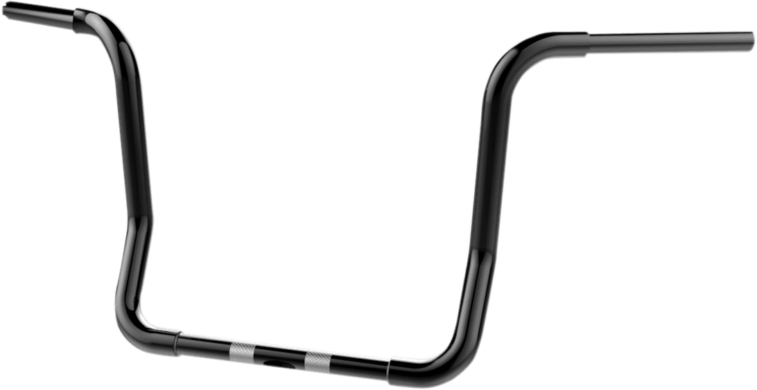 KHROME WERKS 0601-2850 1-1/4" Bobber Ape Hanger Handlebar - TBW - 14" - Black