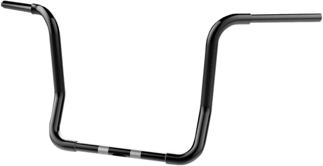 KHROME WERKS 0601-2850 1-1/4" Bobber Ape Hanger Handlebar - TBW - 14" - Black