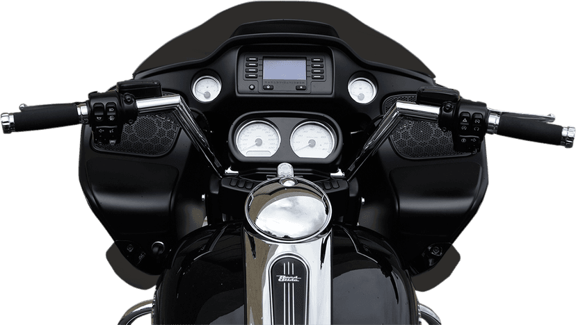 TRASK 0601-3055 1-1/4" V-Line Handlebar - FLTR - Chrome — image 3 of 3