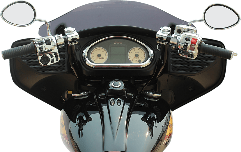 KLOCK WERKS 0601-3255 Klip Hanger Handlebar for Indian - 12" - Black/Chrome — image 2 of 5