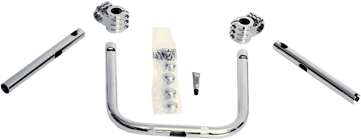 KLOCK WERKS 0601-3423 Klip Hanger Handlebar for Indian - 10" - Chrome/Chrome