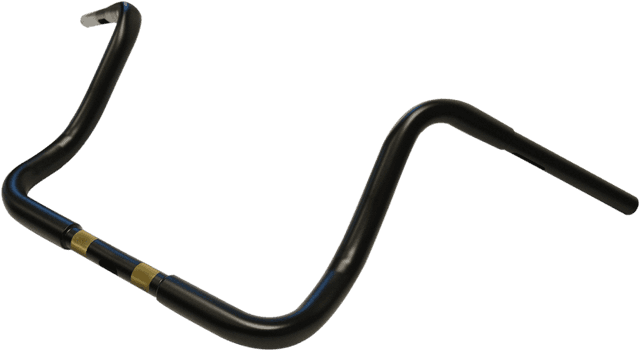 LA CHOPPERS 0601-3461 1-1/4" Touring Ape Hanger Handlebar - 12" - Flat Black