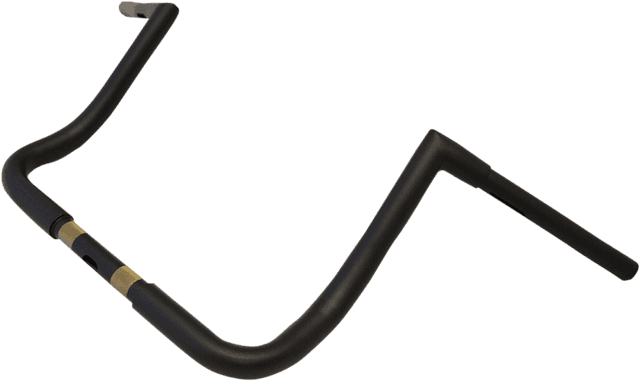LA CHOPPERS 0601-3472 1-1/4" Twin Peaks Touring Handlebar - 12" - Flat Black