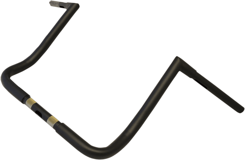 LA CHOPPERS 0601-3473 1-1/4" Twin Peaks Touring Handlebar - 14" - Flat Black
