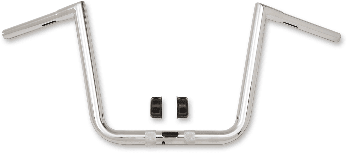LA CHOPPERS 0601-3840 1-1/4" Hefty Twin Peaks Handlebar - 13" - Chrome