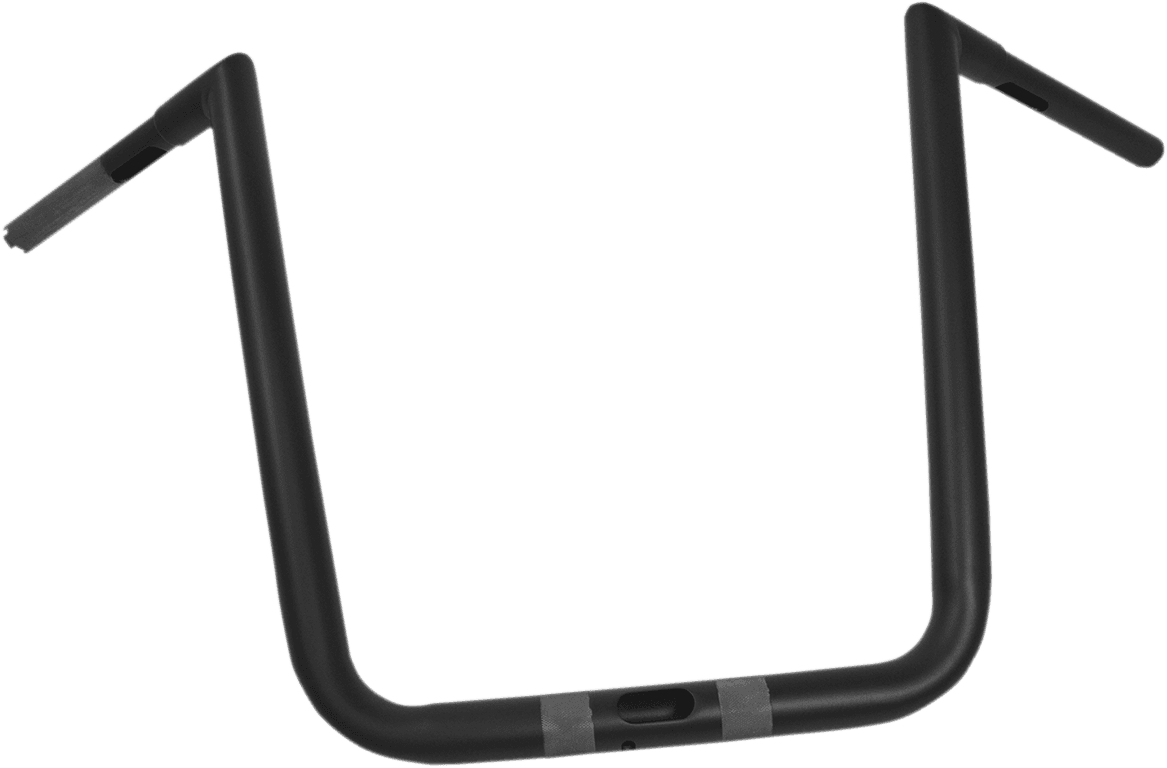 LA CHOPPERS 0601-4049 1-1/4" Hefty Twin Peaks Handlebar - 16" - Flat Black