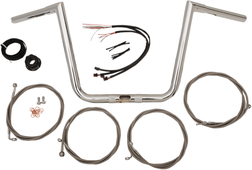 LA CHOPPERS 0601-4060 Ape Hanger Handlebar Kit - 13" - Chrome — image 1 of 2
