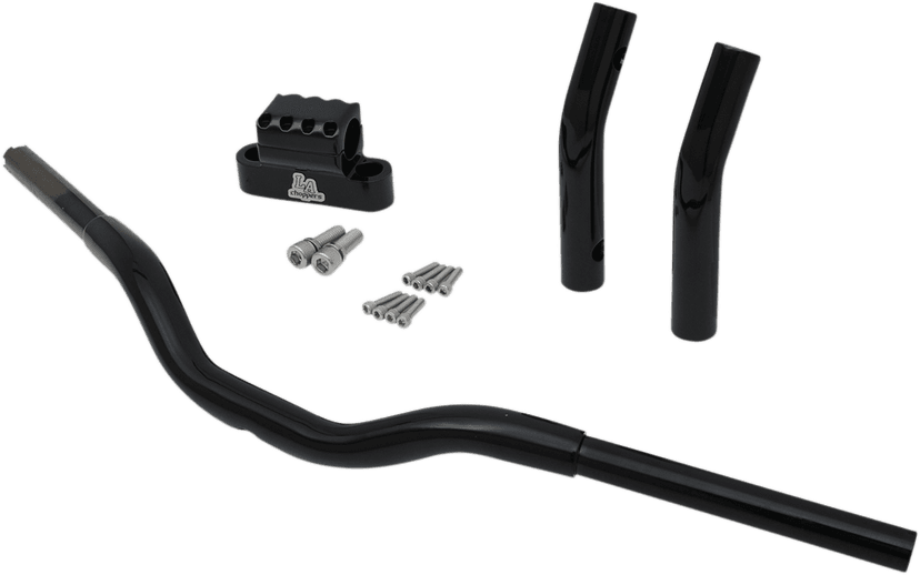 LA CHOPPERS 0601-4461 Kage Fighter-T Pullback Handlebar - Pullback - 11" - Black — image 4 of 4