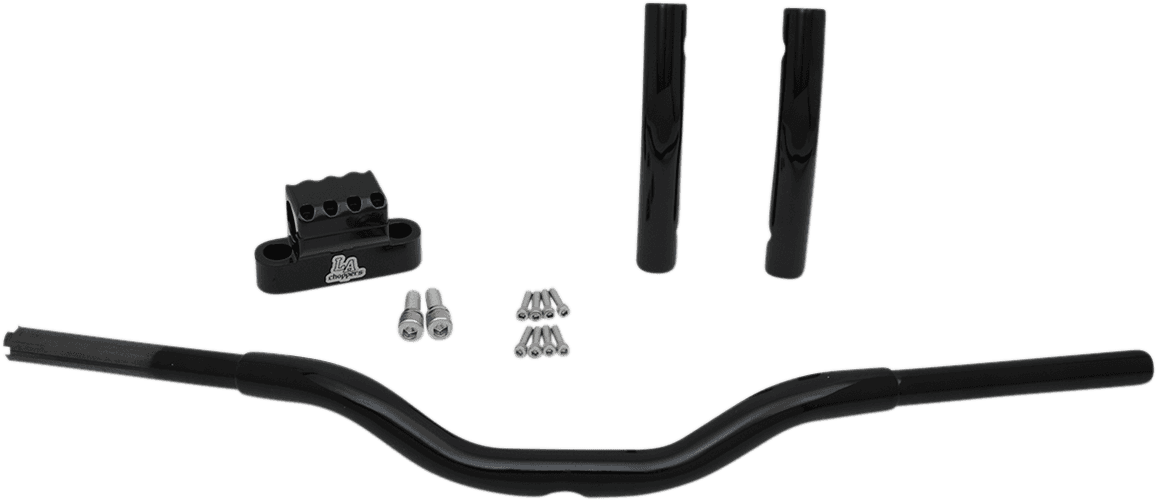 LA CHOPPERS 0601-4461 Kage Fighter-T Pullback Handlebar - Pullback - 11" - Black